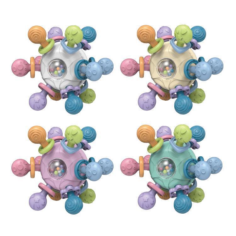 Juguete de Silicona Manhattan Ball Rotating Rattle para Agarrar
