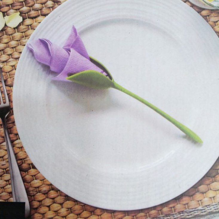 Portaservilletas con Diseño de Flor de Rosa (Set de Herramientas)